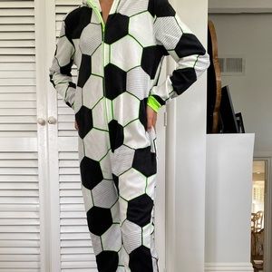 Soccer ball themes onzie only worn once
